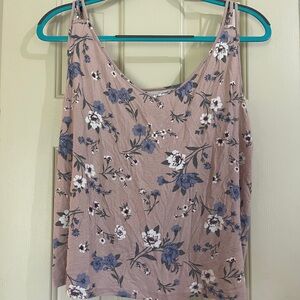 Floral Pink Tank Top